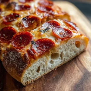 Pepperoni Pizza Sourdough Bread: A Flavorful Artisan Delight