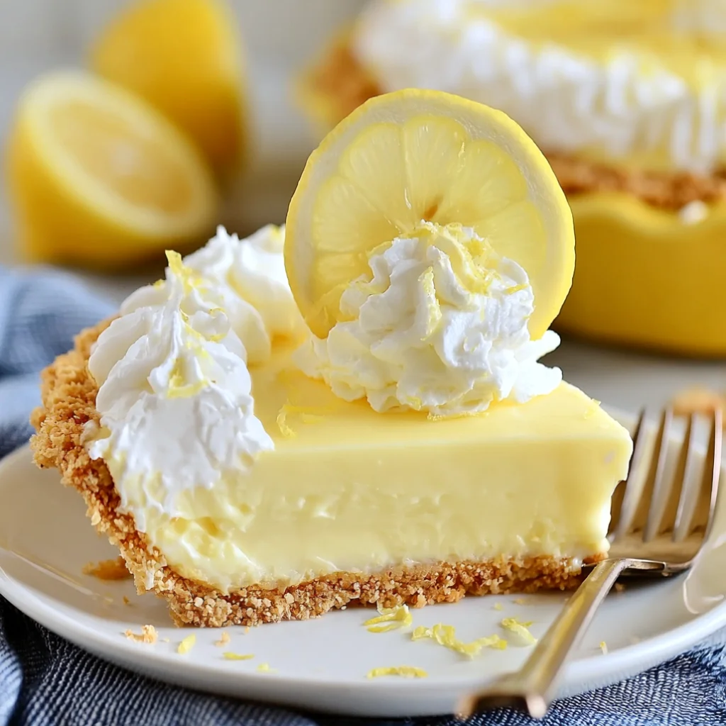 Refreshing Sunshine Lemon Cream Pie