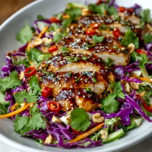 Sesame Glazed Chicken Crunch Salad & Delicious and Delightful
