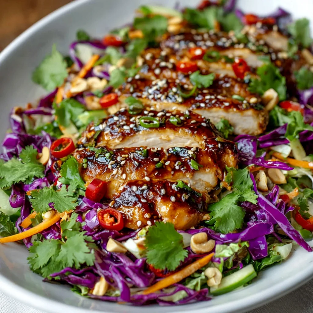 Sesame Glazed Chicken Crunch Salad