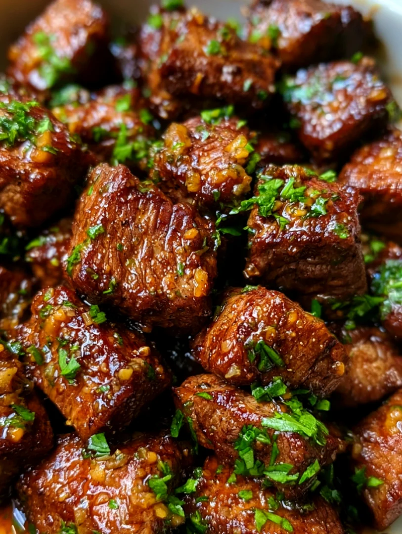 Steak Bites with Garlic Butter Air Fryer