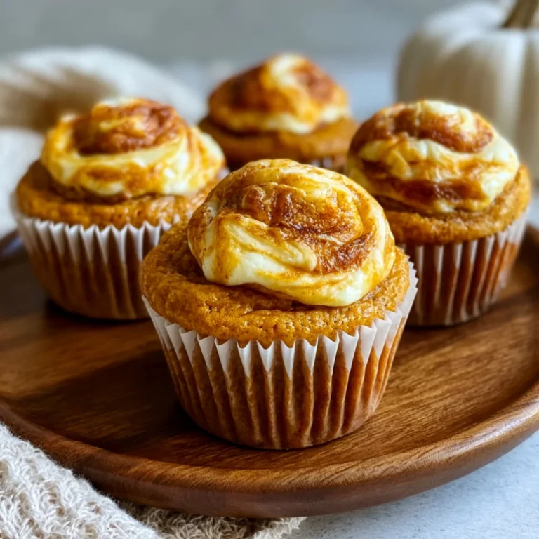 Swirled Pumpkin Cream Cheese Muffins