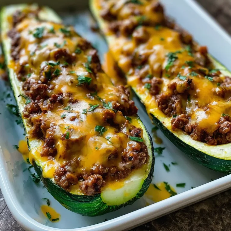 30-Min Ground Beef Zucchini Boats