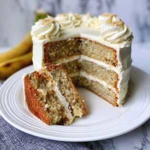 Banana Cake with Buttercream Frosting