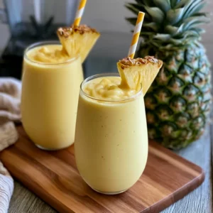 Creamy Pineapple Smoothie for a Tropical Refreshment