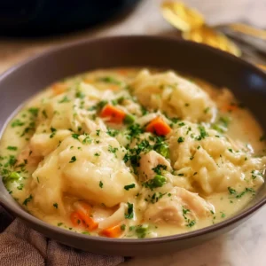Crockpot Chicken and Dumplings That Melt in Your Mouth