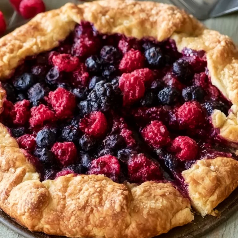 Easy and Crunchy Homemade Berry Galette