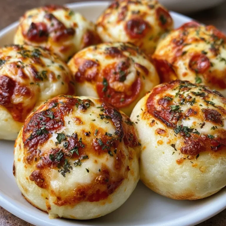cheesy pepperoni pizza bombs