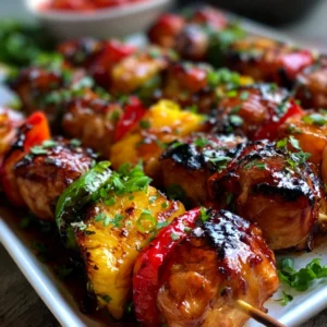 Easy & Delicious Hawaiian Teriyaki Chicken Kabobs