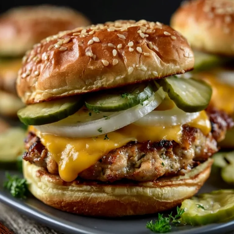 Easy Dill Pickle Chicken Smash Burgers