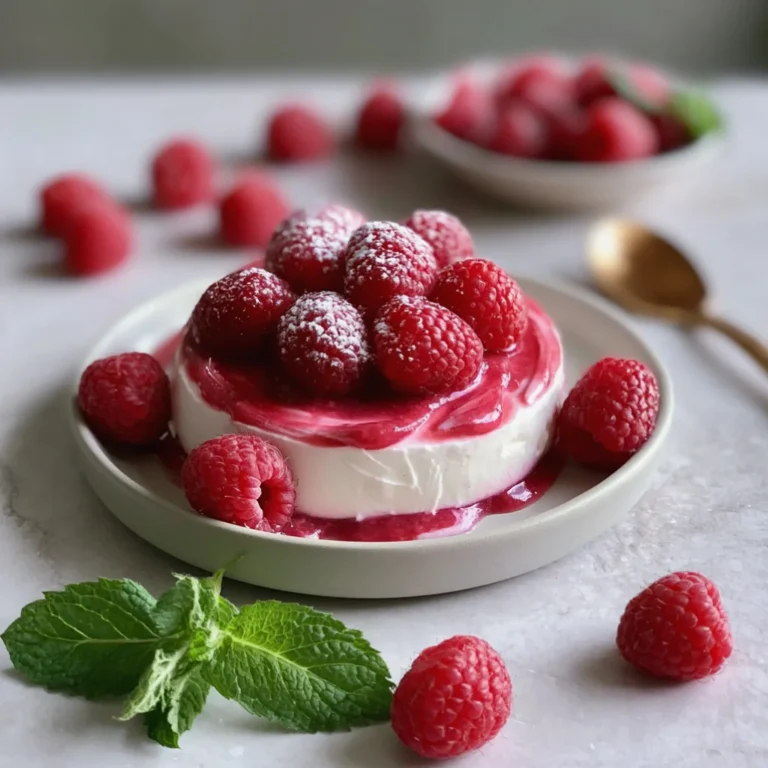 Fresh Raspberry Cream Dessert