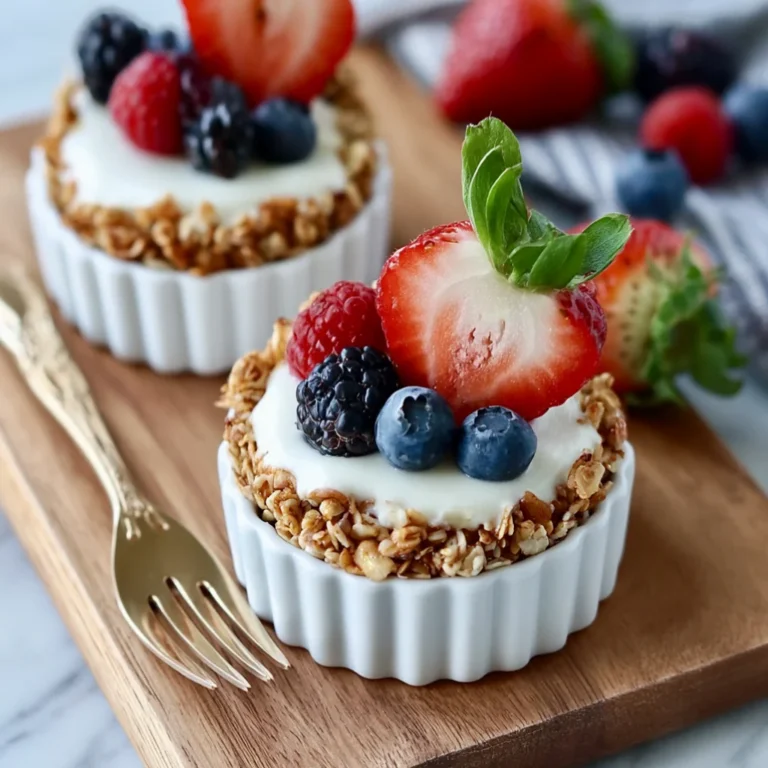 frozen yogurt granola cups
