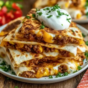 Satisfy Your Cravings with Ground Beef Quesadillas Today