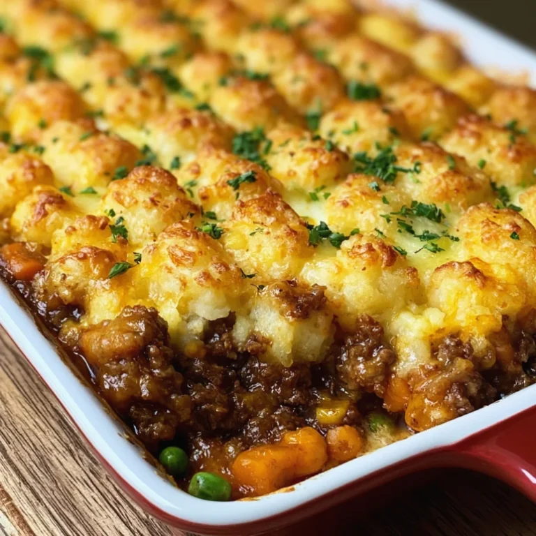 Shepherd's Pie Tater Tot Casserole