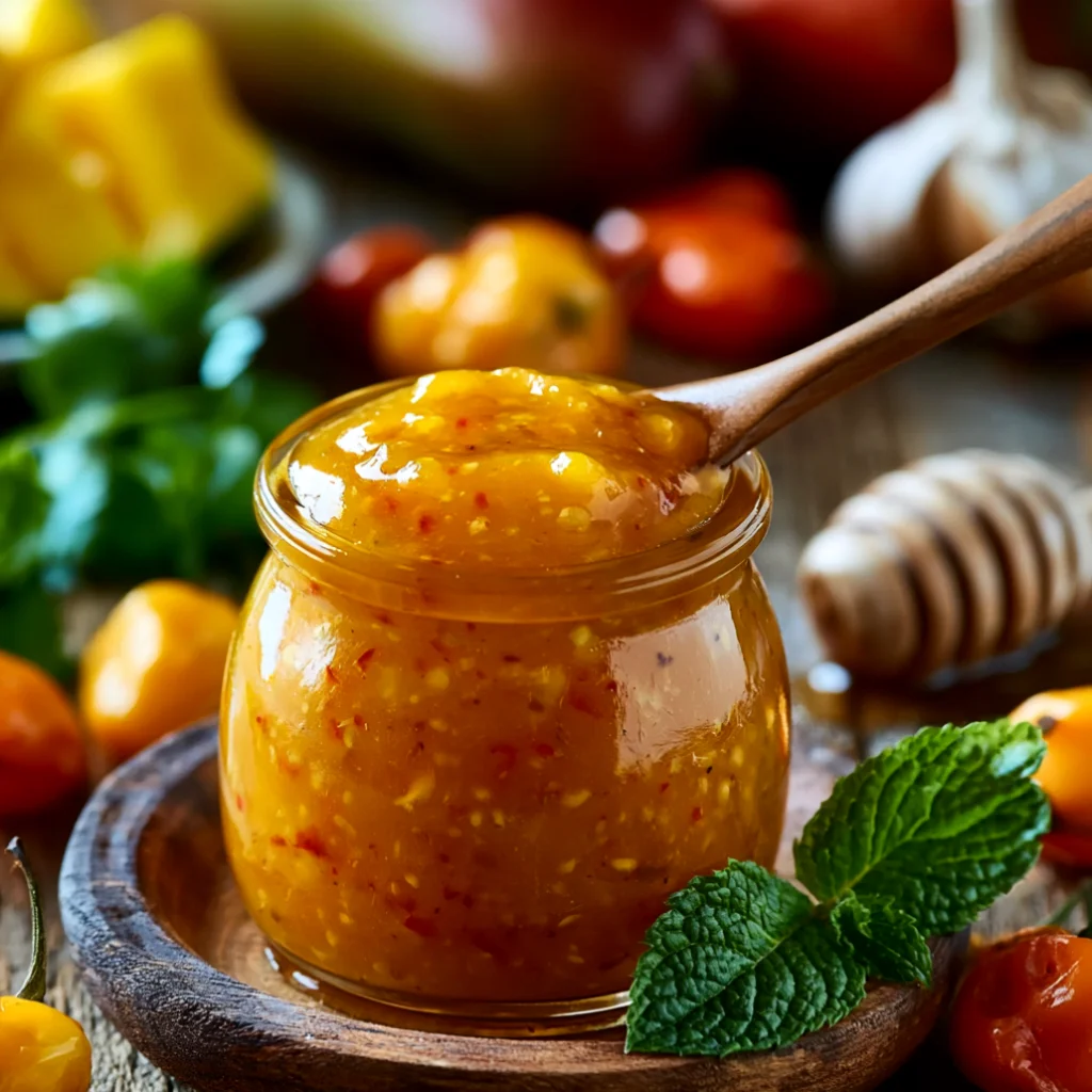mango habanero honey garlic sauce