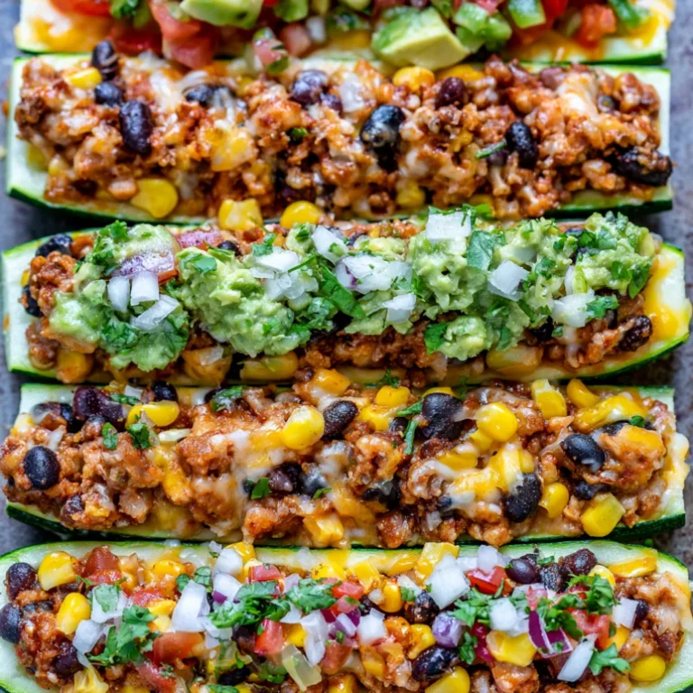 Taco Stuffed Zucchini Boats